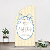 Lofaris A Little Silly Goose is on the Loose Half Moon Arch Backdrop Watercolor Animal Theme Gender Neutral Baby Shower Decor